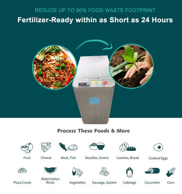 TOGO Electric Stainless Steel Kitchen Food Waste Composter with Batch Feed for Home-TG-CC-5